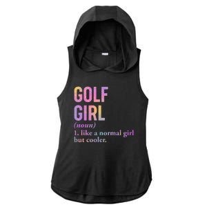 Golf Girl Definition Ladies PosiCharge Tri-Blend Wicking Draft Hoodie Tank