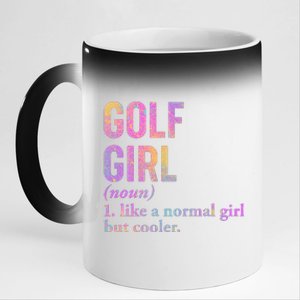 Golf Girl Definition 11oz Black Color Changing Mug