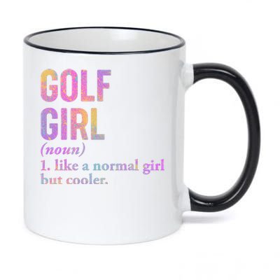 Golf Girl Definition 11oz Black Color Changing Mug