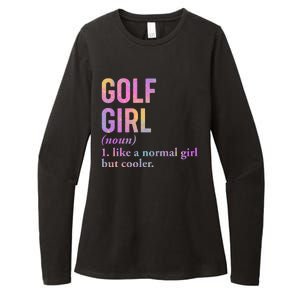 Golf Girl Definition Womens CVC Long Sleeve Shirt