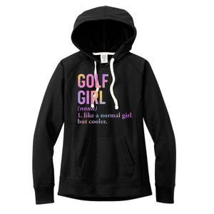 Golf Girl Definition Women's Fleece Hoodie