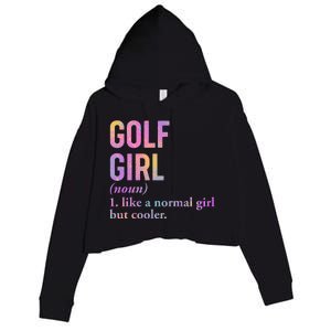 Golf Girl Definition Crop Fleece Hoodie