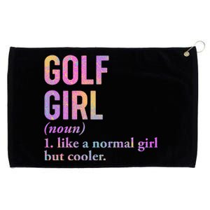 Golf Girl Definition Grommeted Golf Towel