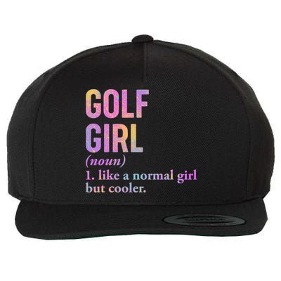 Golf Girl Definition Wool Snapback Cap