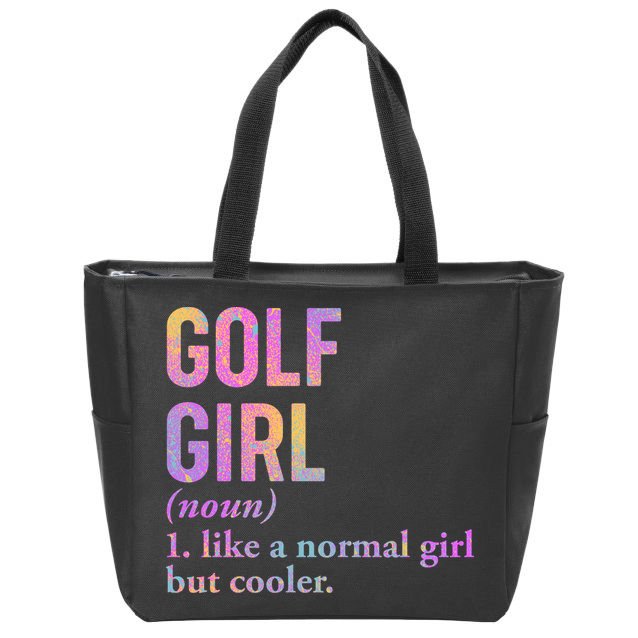 Golf Girl Definition Zip Tote Bag