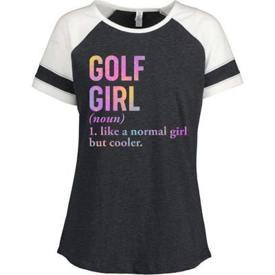 Golf Girl Definition Enza Ladies Jersey Colorblock Tee