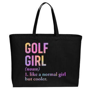 Golf Girl Definition Cotton Canvas Jumbo Tote