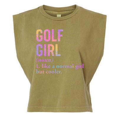 Golf Girl Definition Garment-Dyed Women's Muscle Tee