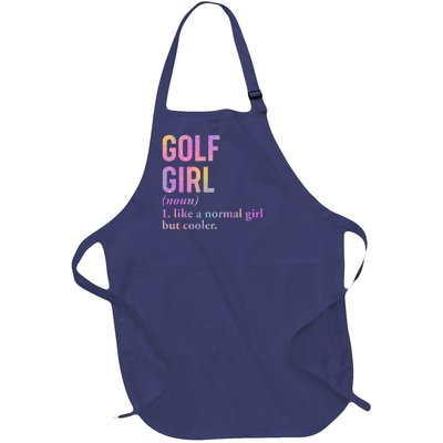 Golf Girl Definition Full-Length Apron With Pockets