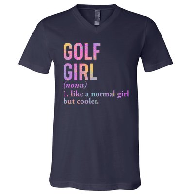 Golf Girl Definition V-Neck T-Shirt