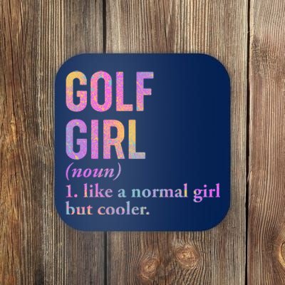 Golf Girl Definition Coaster