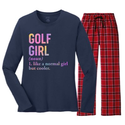 Golf Girl Definition Women's Long Sleeve Flannel Pajama Set 