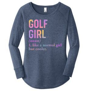 Golf Girl Definition Women's Perfect Tri Tunic Long Sleeve Shirt