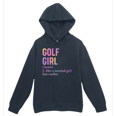 Golf Girl Definition Urban Pullover Hoodie