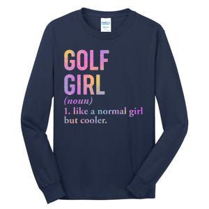 Golf Girl Definition Tall Long Sleeve T-Shirt