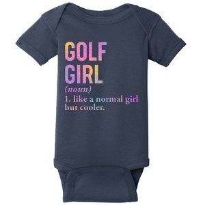 Golf Girl Definition Baby Bodysuit