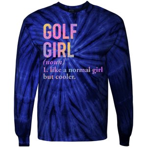 Golf Girl Definition Tie-Dye Long Sleeve Shirt