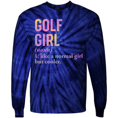 Golf Girl Definition Tie-Dye Long Sleeve Shirt