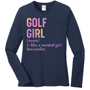 Golf Girl Definition Ladies Long Sleeve Shirt