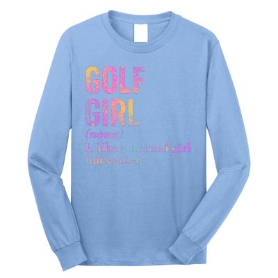 Golf Girl Definition Long Sleeve Shirt