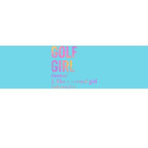 Golf Girl Definition Bumper Sticker