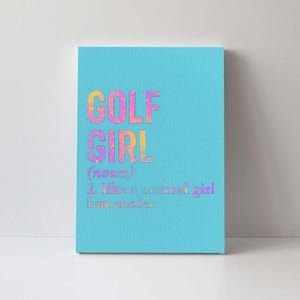 Golf Girl Definition Canvas