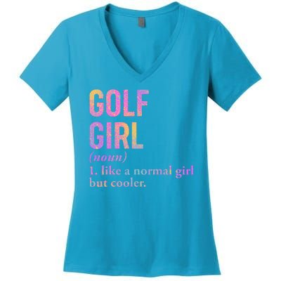 Golf Girl Definition Women's V-Neck T-Shirt