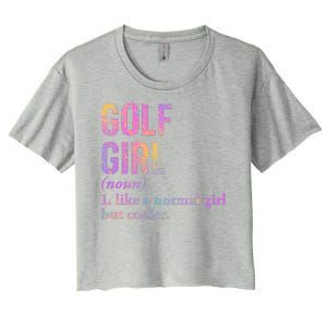 Golf Girl Definition Women's Crop Top Tee