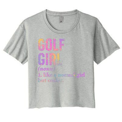 Golf Girl Definition Women's Crop Top Tee