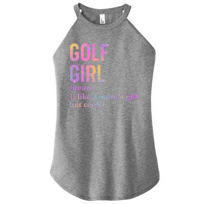 Golf Girl Definition Women's Perfect Tri Rocker Tank