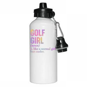 Golf Girl Definition Aluminum Water Bottle