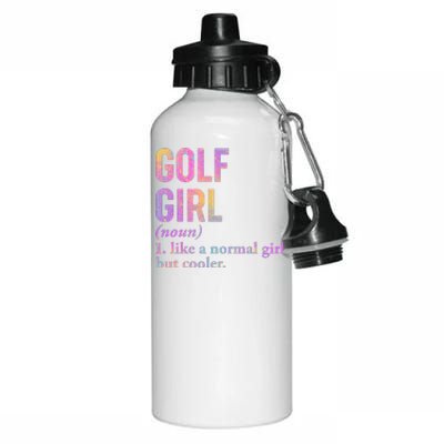 Golf Girl Definition Aluminum Water Bottle 