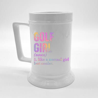 Golf Girl Definition Beer Stein