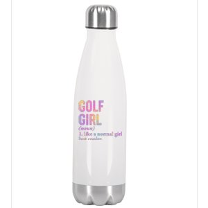 Golf Girl Definition Stainless Steel Insulated Water Bottle