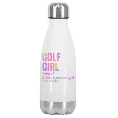 Golf Girl Definition Stainless Steel Insulated Water Bottle