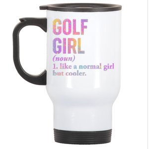 Golf Girl Definition Stainless Steel Travel Mug