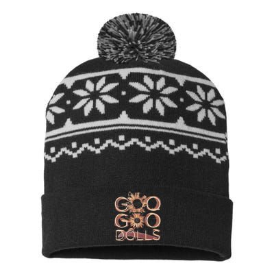 Goo Goo Dolls Iris Flower Exclusive USA-Made Snowflake Beanie