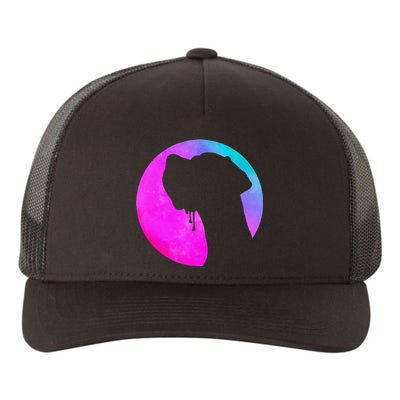 German Great Dane Profile Starry Sky MultiColoured Yupoong Adult 5-Panel Trucker Hat