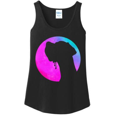 German Great Dane Profile Starry Sky MultiColoured Ladies Essential Tank