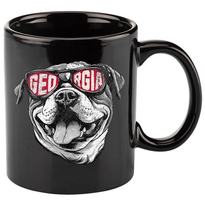 Ga Georgia Dog Sport Lovers 11oz C Handle Ceramic Mug