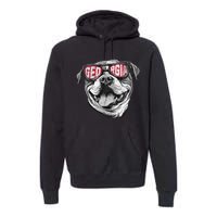 Ga Georgia Dog Sport Lovers Premium Hoodie