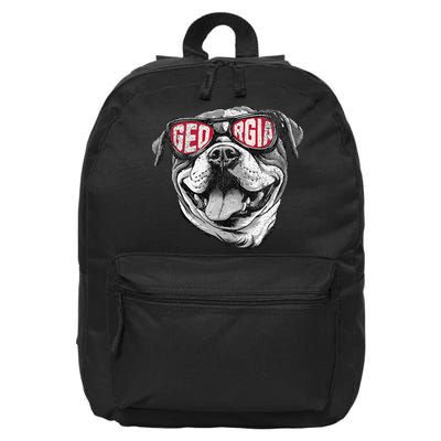 Ga Georgia Dog Sport Lovers 16 in Basic Backpack