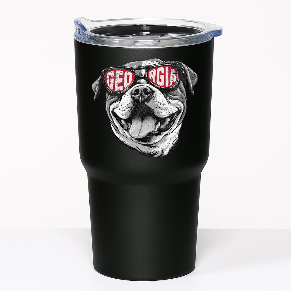 Ga Georgia Dog Sport Lovers Tumbler