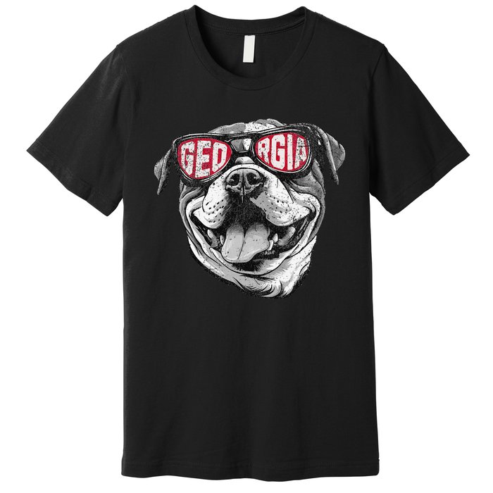 Ga Georgia Dog Sport Lovers Premium T-Shirt