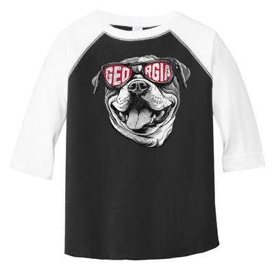 Ga Georgia Dog Sport Lovers Toddler Fine Jersey T-Shirt
