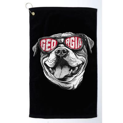 Ga Georgia Dog Sport Lovers Golf Towel