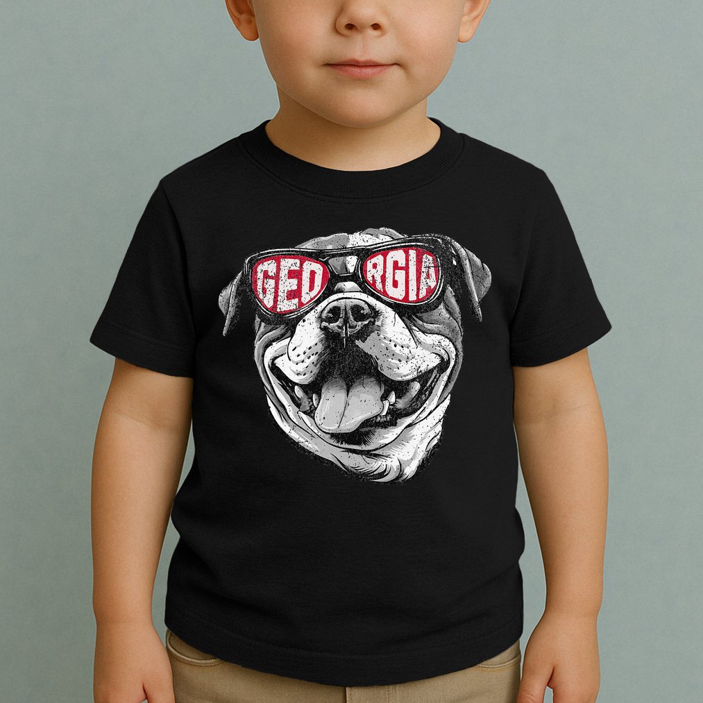 Ga Georgia Dog Sport Lovers Toddler T-Shirt