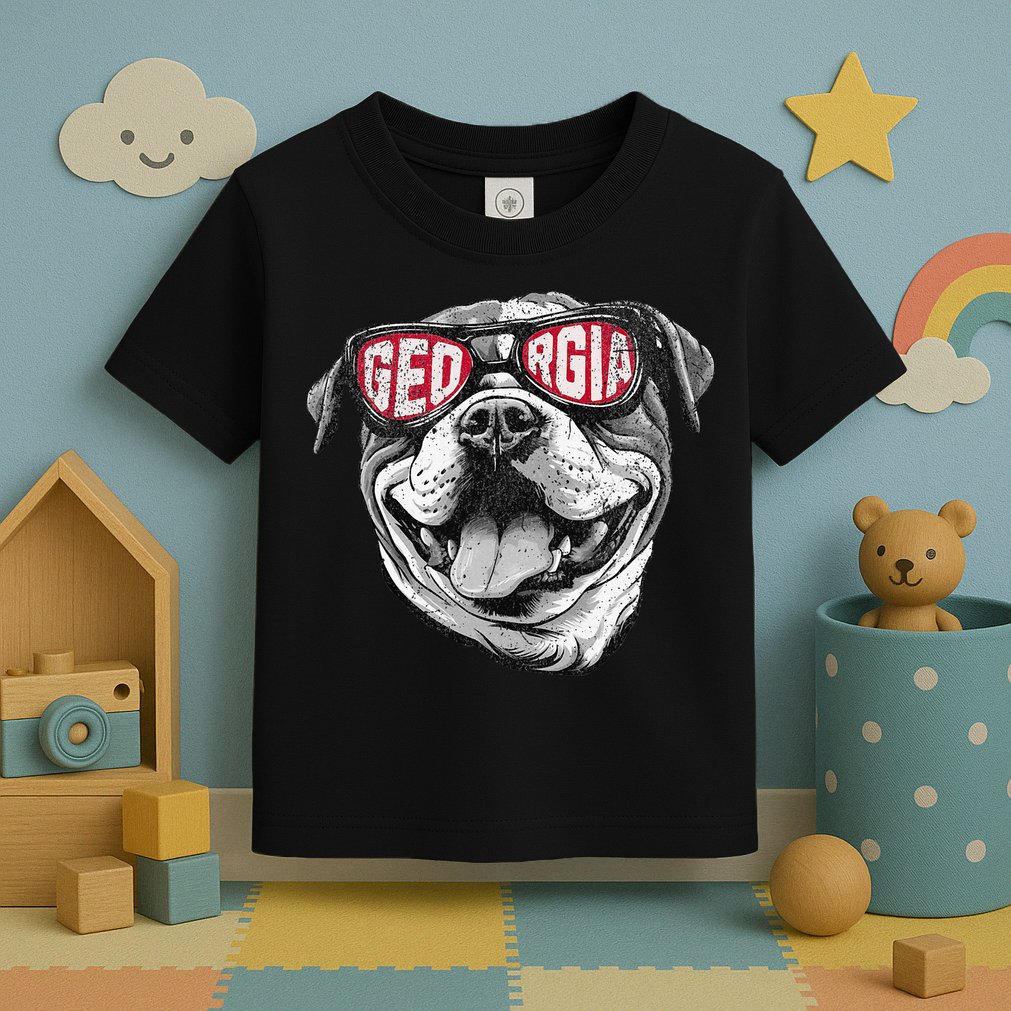 Ga Georgia Dog Sport Lovers Toddler T-Shirt