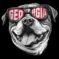 Ga Georgia Dog Sport Lovers Toddler T-Shirt