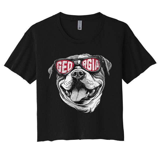 Ga Georgia Dog Sport Lovers Crop Top